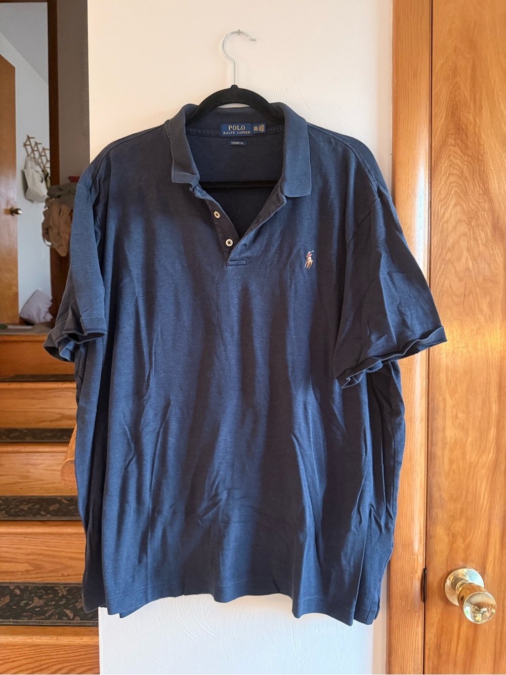 Ralph Lauren Navy Blue Polo with Embroidered Pony